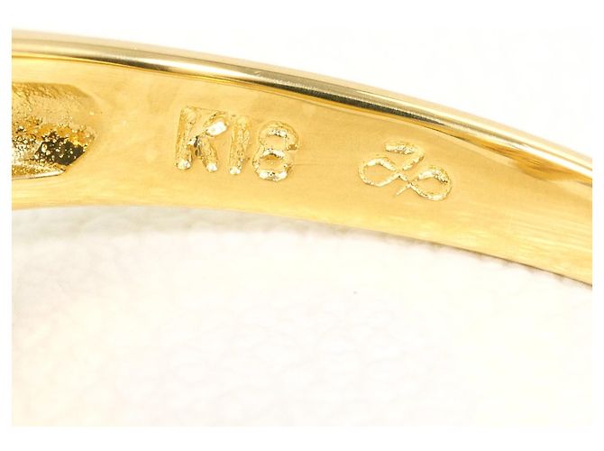 Autre Marque Anello a fascia in oro giallo 18K con diamante D'oro - vista 5