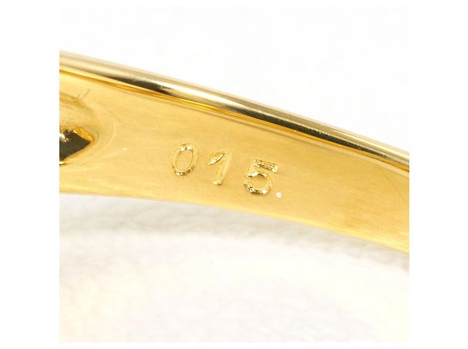 Autre Marque Anello a fascia in oro giallo 18K con diamante D'oro - vista 6