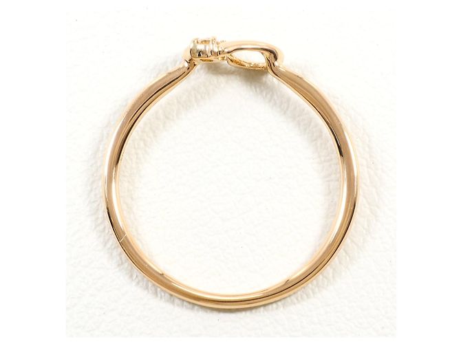 Autre Marque Anello fede in oro rosa 18K con diamante D'oro - vista 2