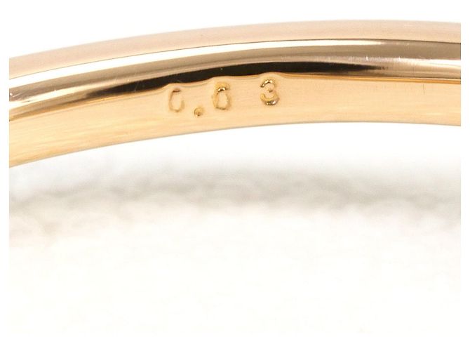 Autre Marque Anello fede in oro rosa 18K con diamante D'oro - vista 5
