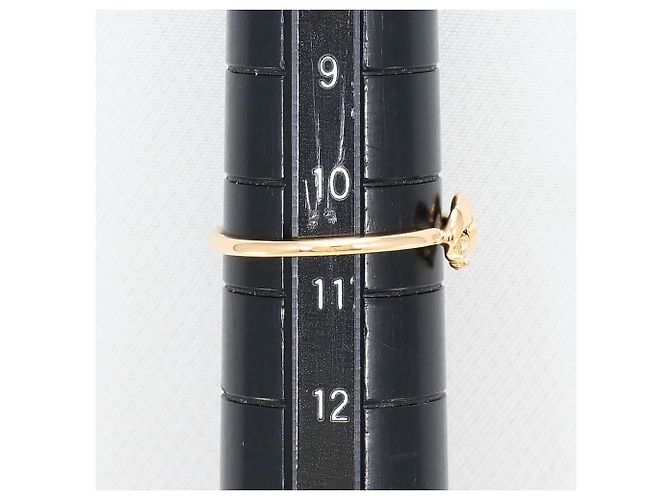 Autre Marque Anello fede in oro rosa 18K con diamante D'oro - vista 7