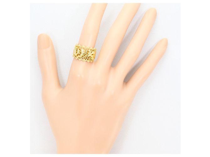 Autre Marque Anello a fascia in oro giallo 18K con diamante D'oro - vista 6