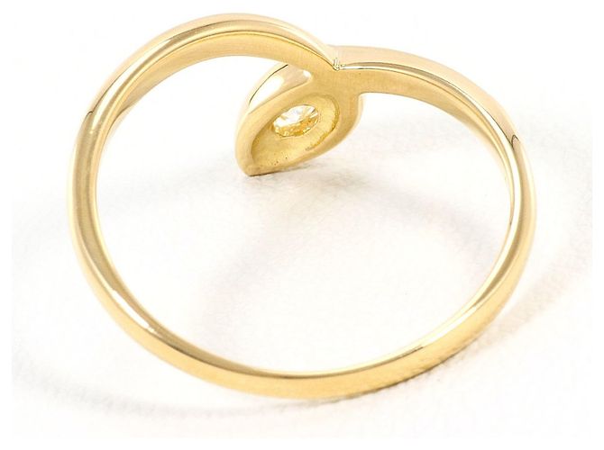 Autre Marque Anello a fascia in oro giallo 18K con diamante D'oro - vista 3