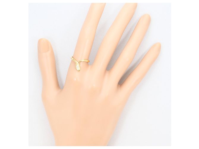 Autre Marque Anello a fascia in oro giallo 18K con diamante D'oro - vista 5