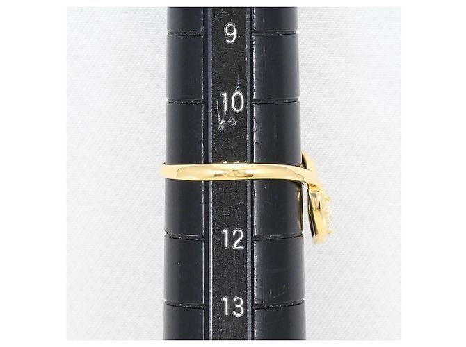 Autre Marque Anello a fascia in oro giallo 18K con diamante D'oro - vista 6