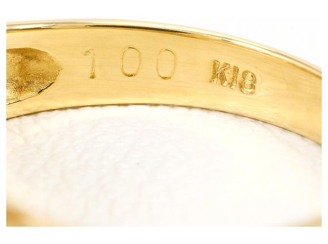 Autre Marque Anello a fascia in oro giallo 18K con diamante da 1.00ct D'oro - vista 5