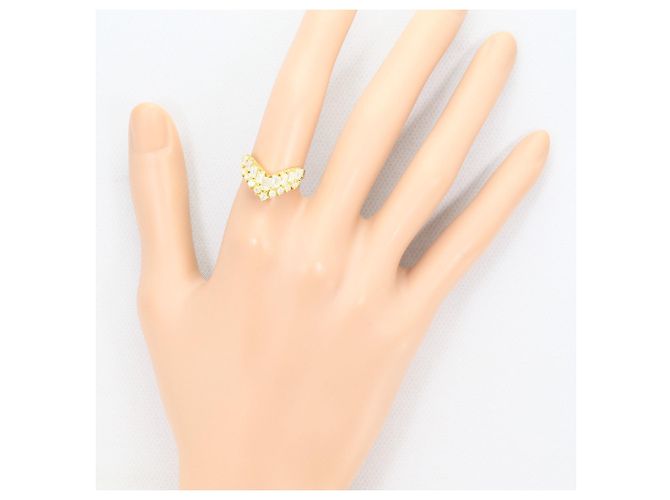 Autre Marque Anello a fascia in oro giallo 18K con diamante da 1.00ct D'oro - vista 6