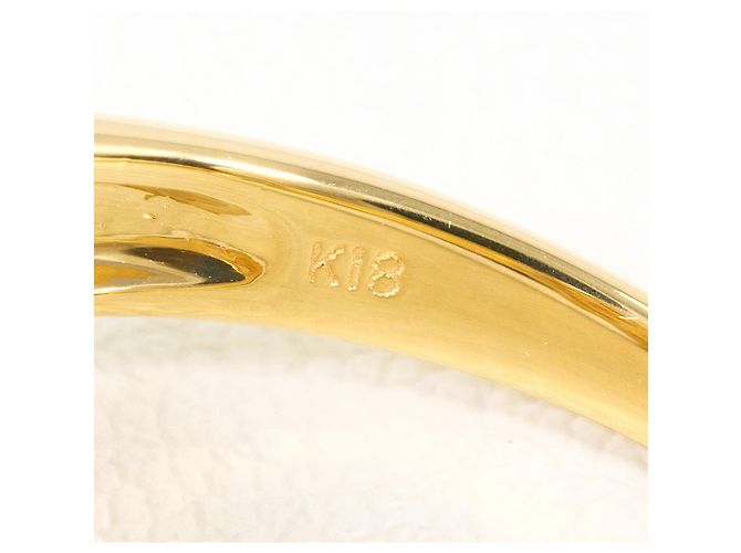Autre Marque Anello a fascia in oro giallo 18K con diamante D'oro - vista 5