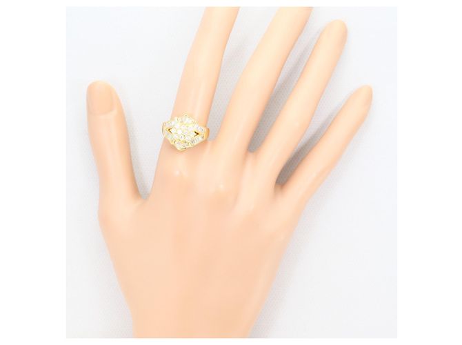 Autre Marque Anello a fascia in oro giallo 18K con diamante D'oro - vista 7