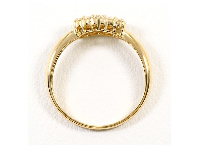 Autre Marque Anello a fascia in oro giallo 18K con zirconia cubica D'oro - vista 2