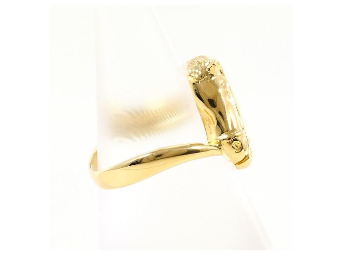 Autre Marque Ehering aus 18K Gelbgold mit Diamant Golden - Ansicht 3