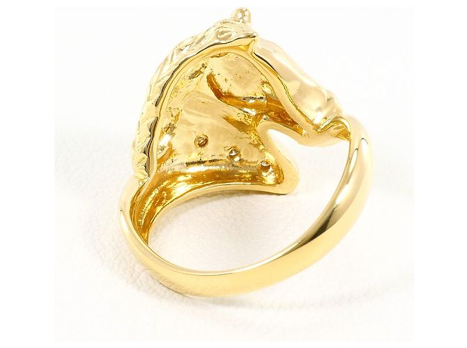 Autre Marque Ehering aus 18K Gelbgold mit Diamant Golden - Ansicht 4