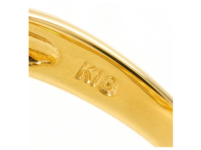 Autre Marque Ehering aus 18K Gelbgold mit Diamant Golden - Ansicht 5