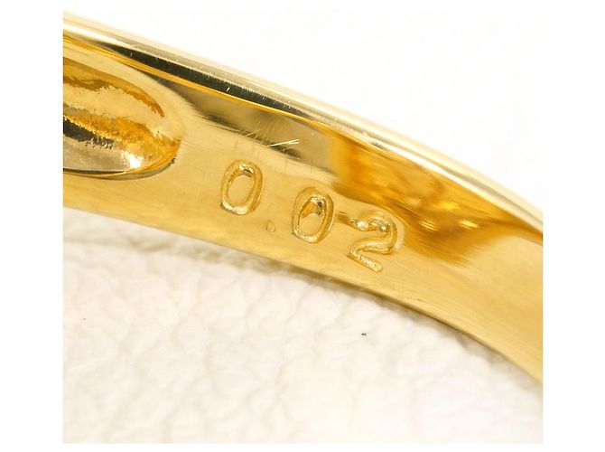 Autre Marque Ehering aus 18K Gelbgold mit Diamant Golden - Ansicht 6