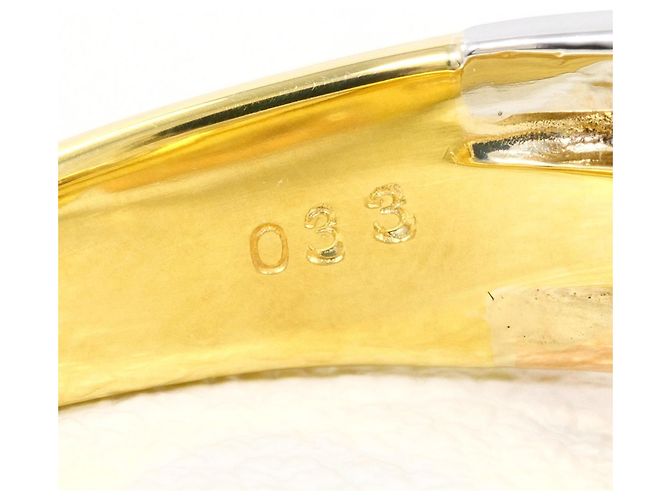 Autre Marque Anillo banda elegante con detalles de diamantes Dorado - vista 5