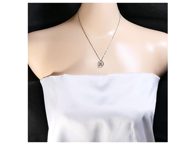 Autre Marque Platinhalskette mit Diamant - Ansicht 5