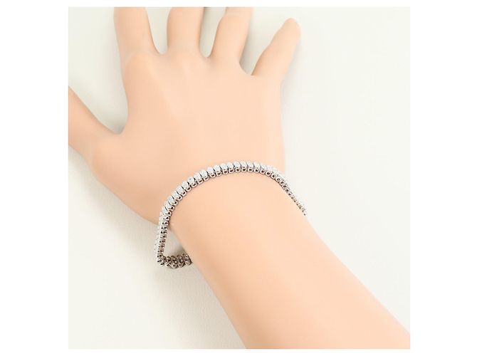 Autre Marque Charm-Armband aus Platin und Weißgold mit Diamant Golden - Ansicht 5