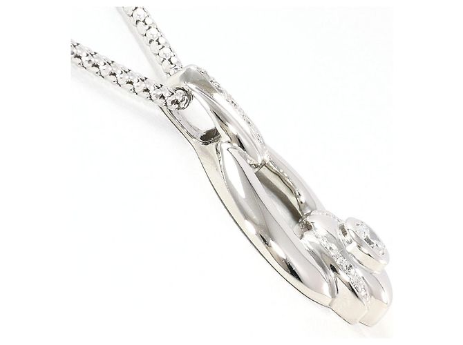 Autre Marque Collana in platino con pendente in diamante - vista 2