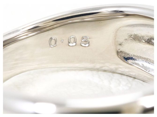Autre Marque Anillo alianza de platino con diamante - vista 5