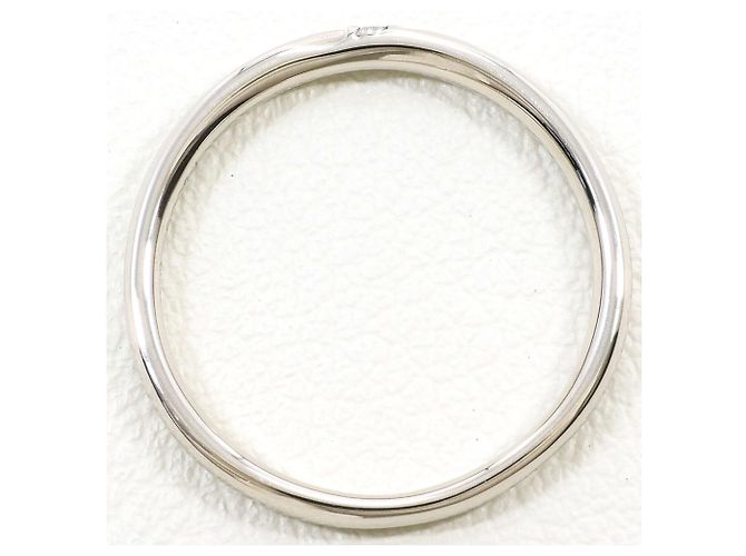 Autre Marque PT585 Platin-Bandring mit 0.01ct Diamant - Ansicht 2