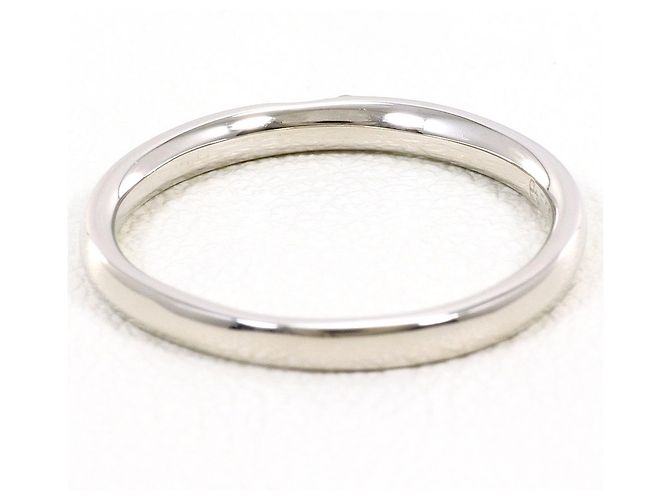 Autre Marque PT585 Platin-Bandring mit 0.01ct Diamant - Ansicht 3