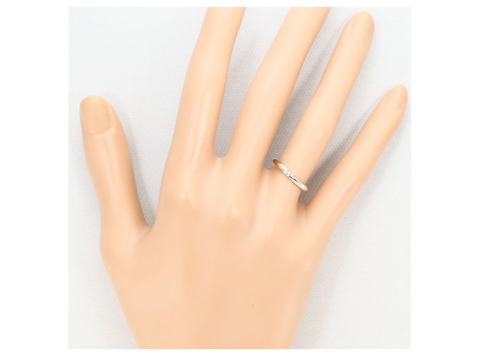 Autre Marque PT585 Platin-Bandring mit 0.01ct Diamant - Ansicht 5