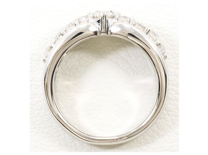 Autre Marque PT900 Platin-Ehering mit Diamant - Ansicht 3