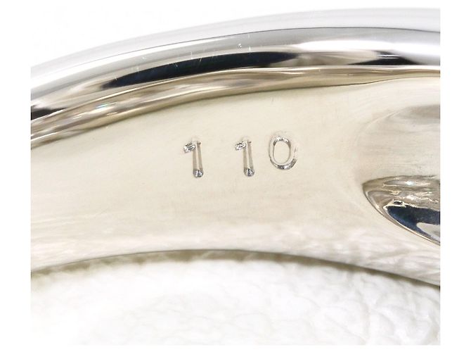 Autre Marque PT900 Platin-Ehering mit Diamant - Ansicht 6