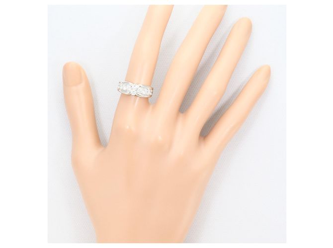 Autre Marque PT900 Platin-Ehering mit Diamant - Ansicht 7