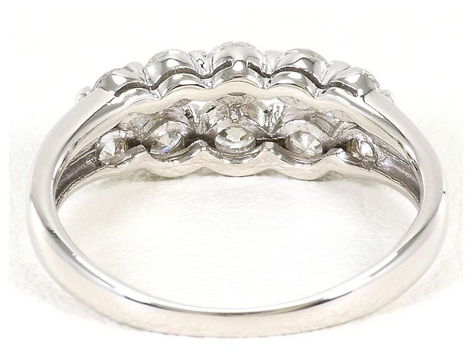 Autre Marque Anello fede in platino PT900 con diamante - vista 4