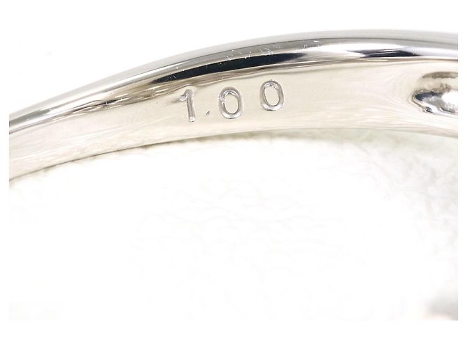 Autre Marque Anello fede in platino PT900 con diamante - vista 6