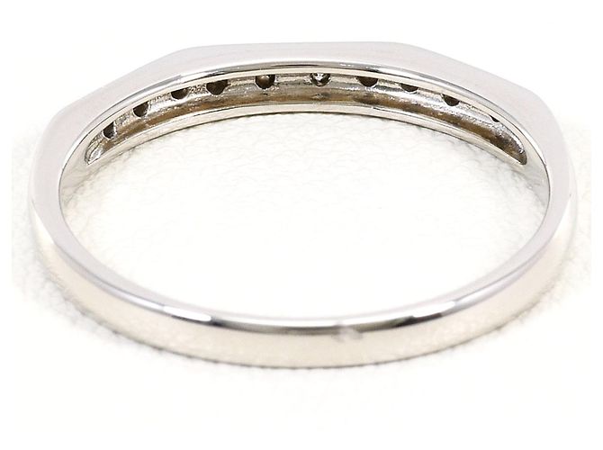 Autre Marque PT900 Platin-Ehering mit Diamant - vista 3