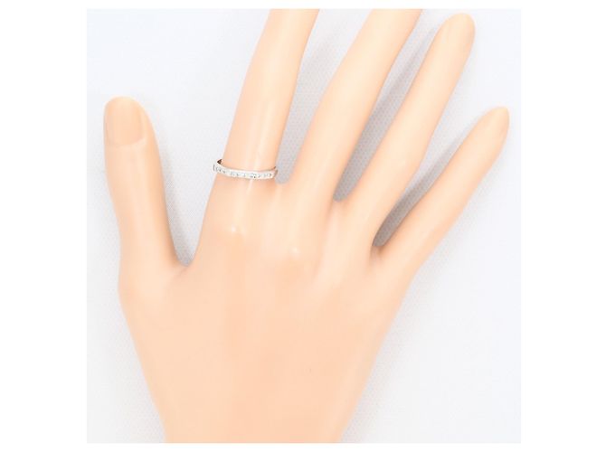 Autre Marque PT900 Platin-Ehering mit Diamant - vista 6
