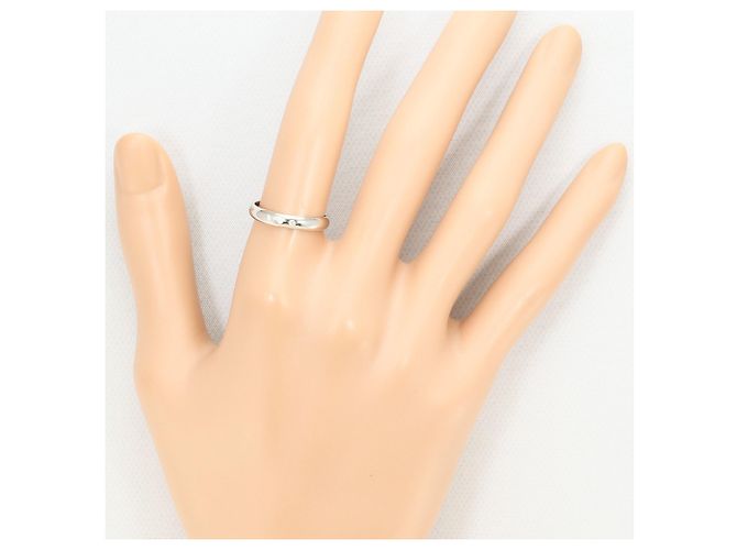 Autre Marque PT900 Platin-Ehering mit Diamant - Ansicht 5