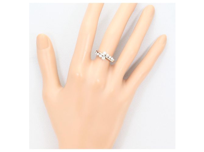 Autre Marque Anel aliança de platina com diamante - vista 7