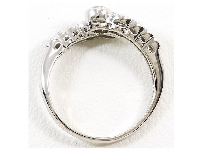 Autre Marque Anello fede in platino PT900 con diamante - vista 3