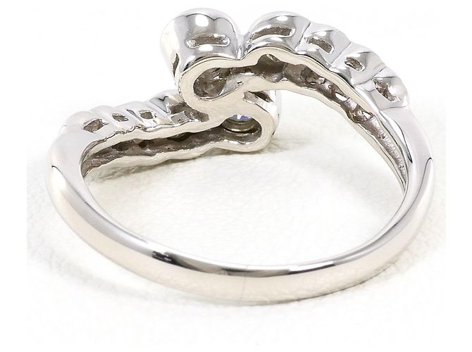 Autre Marque Anello fede in platino PT900 con diamante - vista 4