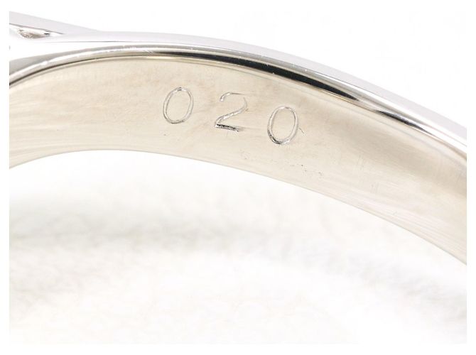 Autre Marque PT900 Platin-Ehering mit Diamant - Ansicht 4