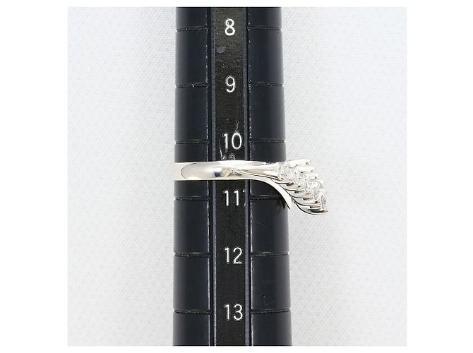 Autre Marque PT900 Platin-Ehering mit Diamant - Ansicht 7