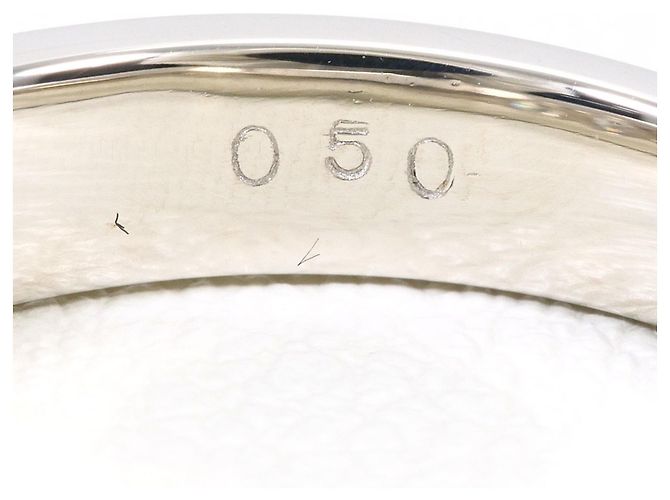 Autre Marque PT900 Platin-Ehering mit Diamant - Ansicht 6