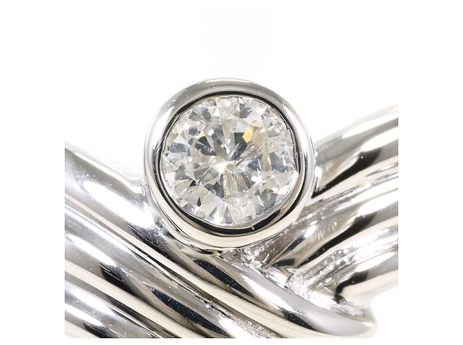 Autre Marque PT900 Platin-Ehering mit Diamant - Ansicht 2