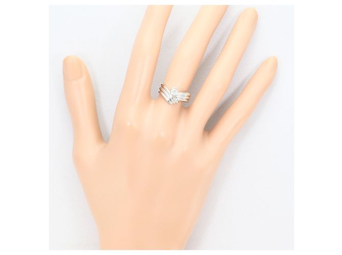 Autre Marque PT900 Platin-Ehering mit Diamant - Ansicht 7