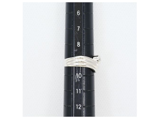 Autre Marque PT900 Platin-Ehering mit Diamant - Ansicht 8
