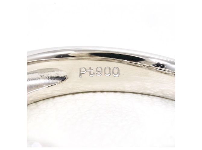 Autre Marque Anillo alianza de platino y diamantes azules - vista 4
