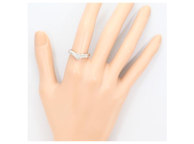 Autre Marque PT900 Platin-Ehering mit Diamant - Ansicht 7