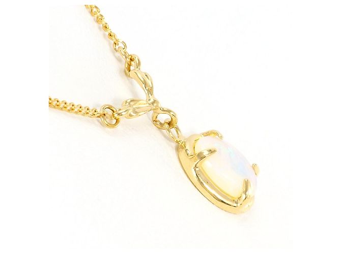 Autre Marque Halskette aus 18K Gelbgold mit Opal Golden - Ansicht 2