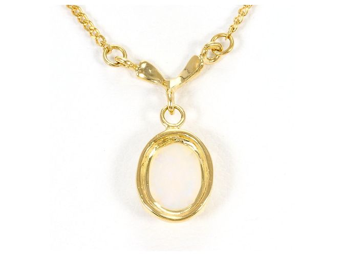 Autre Marque Halskette aus 18K Gelbgold mit Opal Golden - Ansicht 3