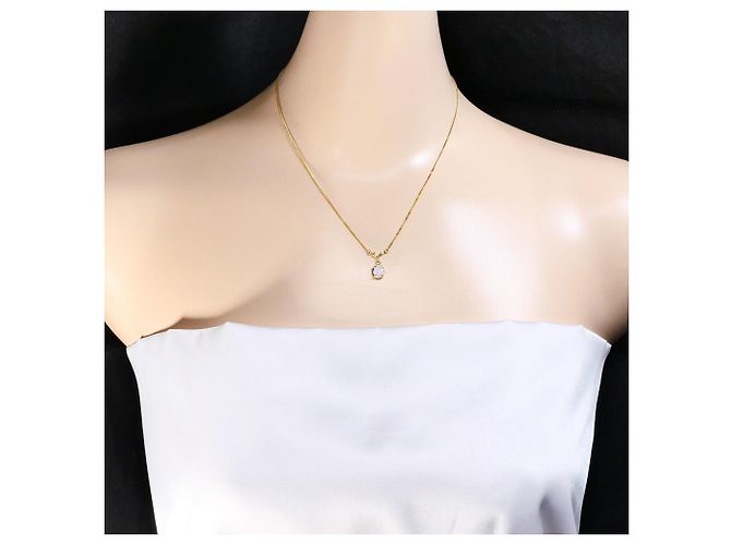 Autre Marque Halskette aus 18K Gelbgold mit Opal Golden - Ansicht 6