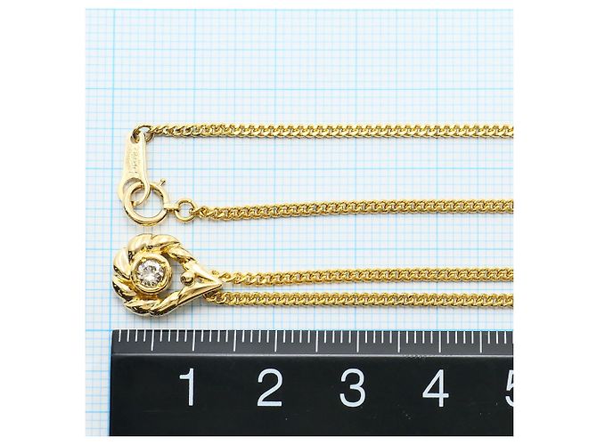 Autre Marque Collier en or jaune 18K et diamants Doré - vue 5