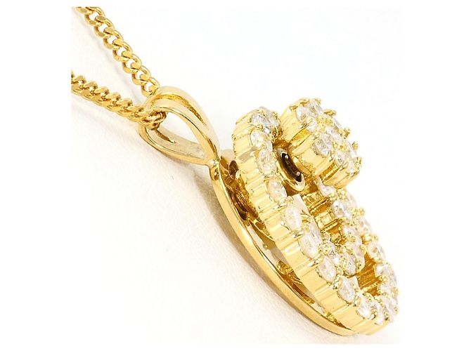 Autre Marque 18K Gelbgold-Halskette mit Diamant Golden - Ansicht 2